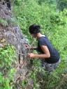 scaling the cliff to the lulic cave